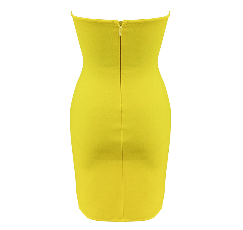 Sonja Yellow Mini Dress