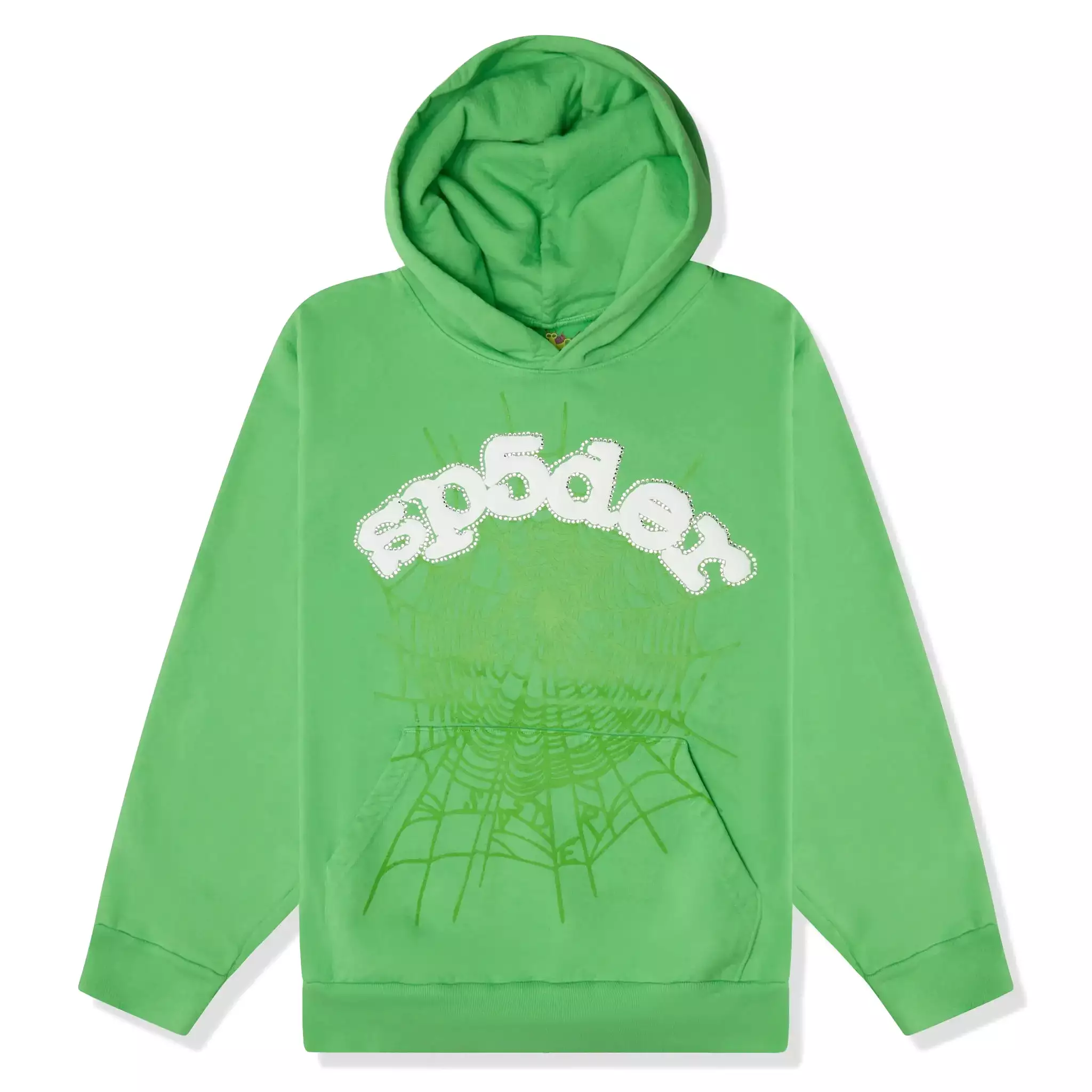 Sp5der Web Slime Green Hoodie