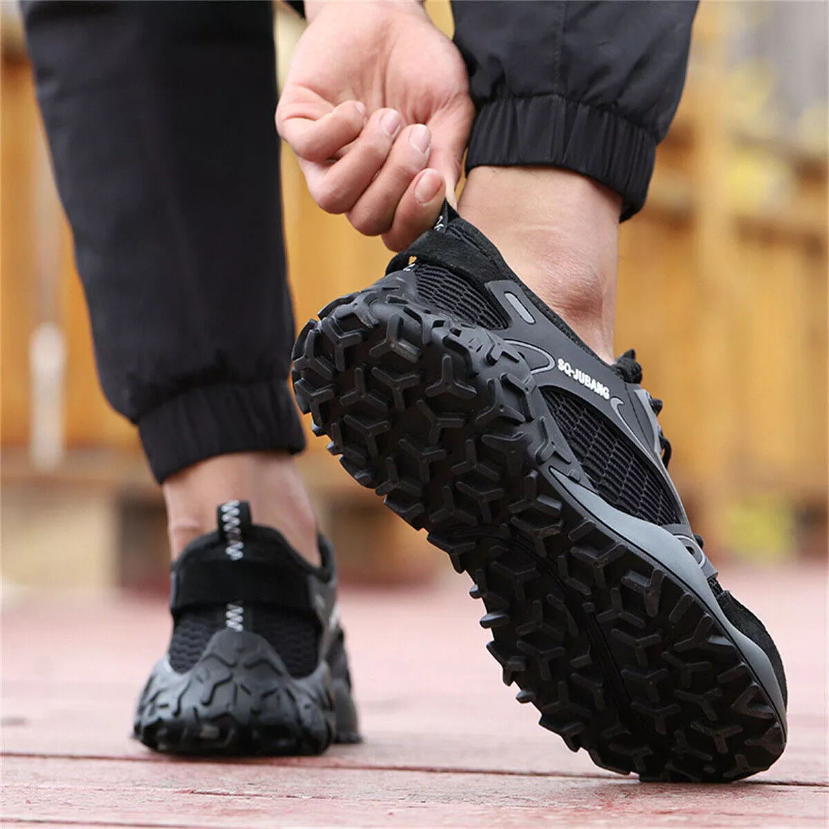 Steel Toe Shoes for Men Safety Shoes Work Sneakers Lightweight Construction Shoe