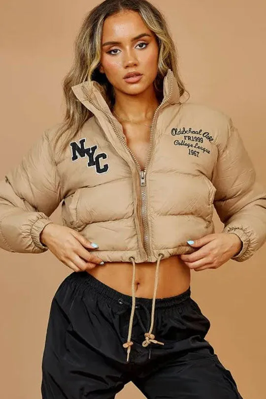 Stone NYC Cropped Puffer Jacket