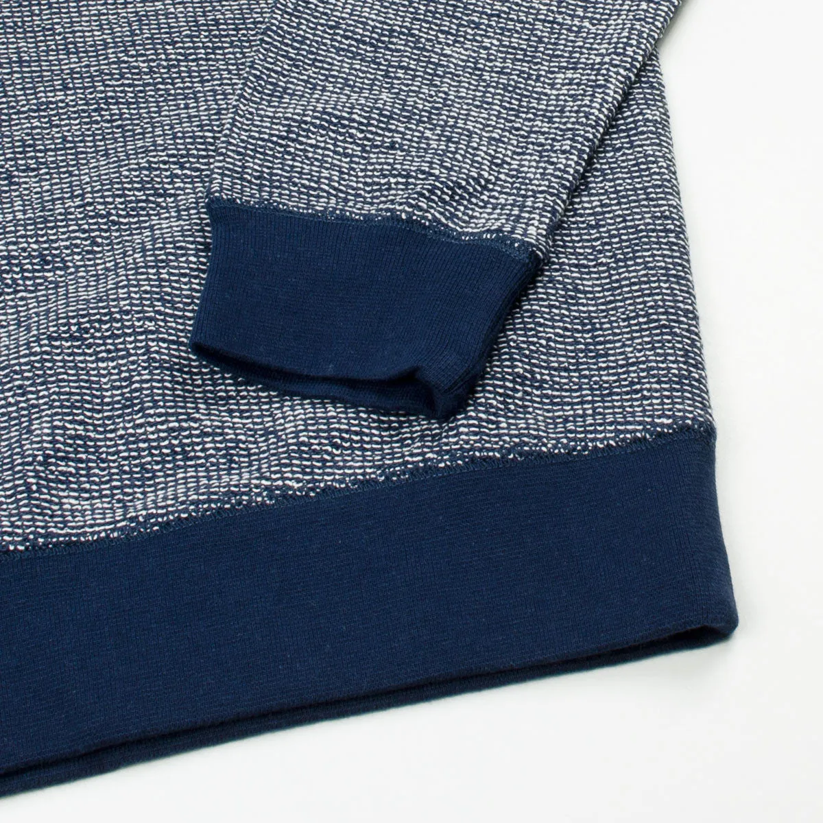 Sunspel - Top Reversed Crewneck Sweatshirt - Navy Melange