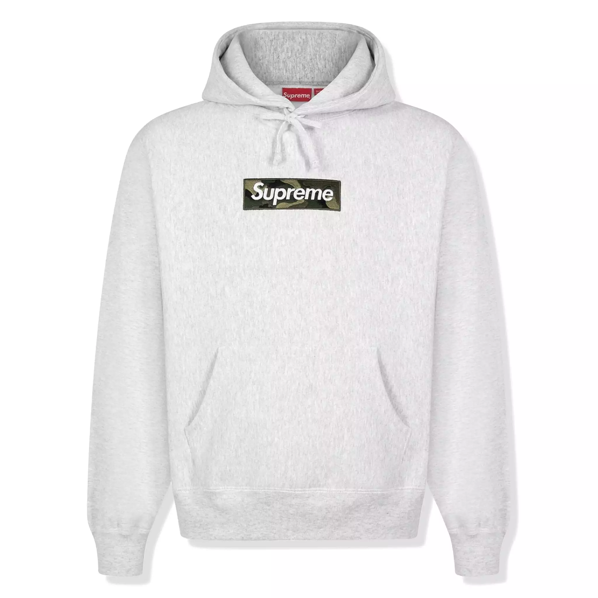 Supreme Box Logo Ash Grey Hoodie (FW23)