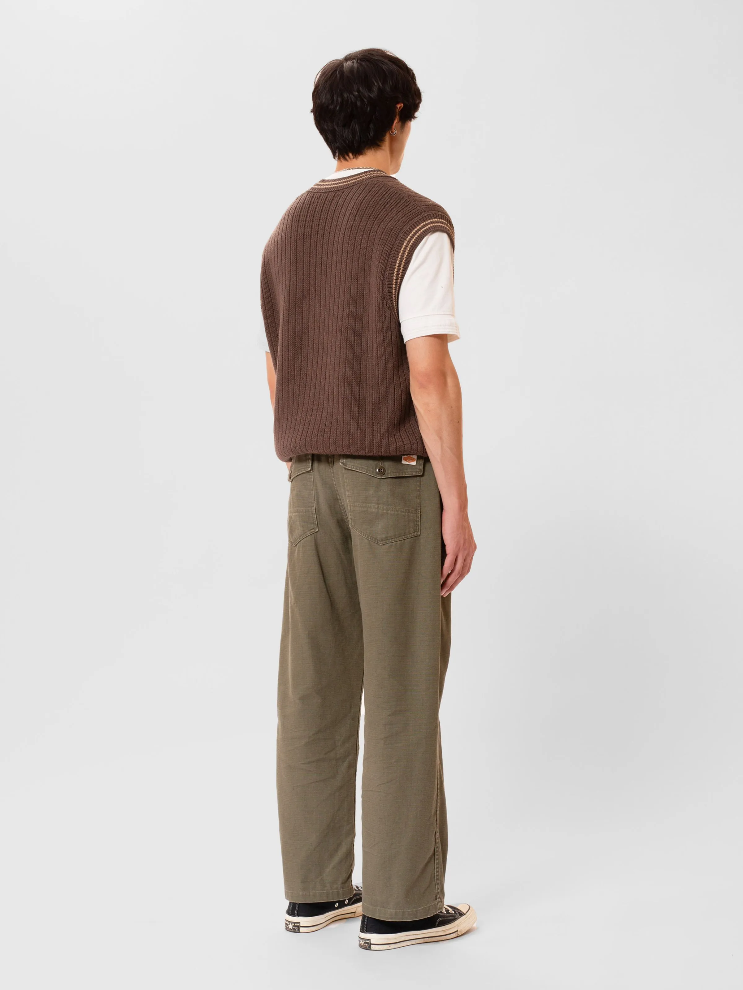 Sverre Knitted Vest Brownmelange