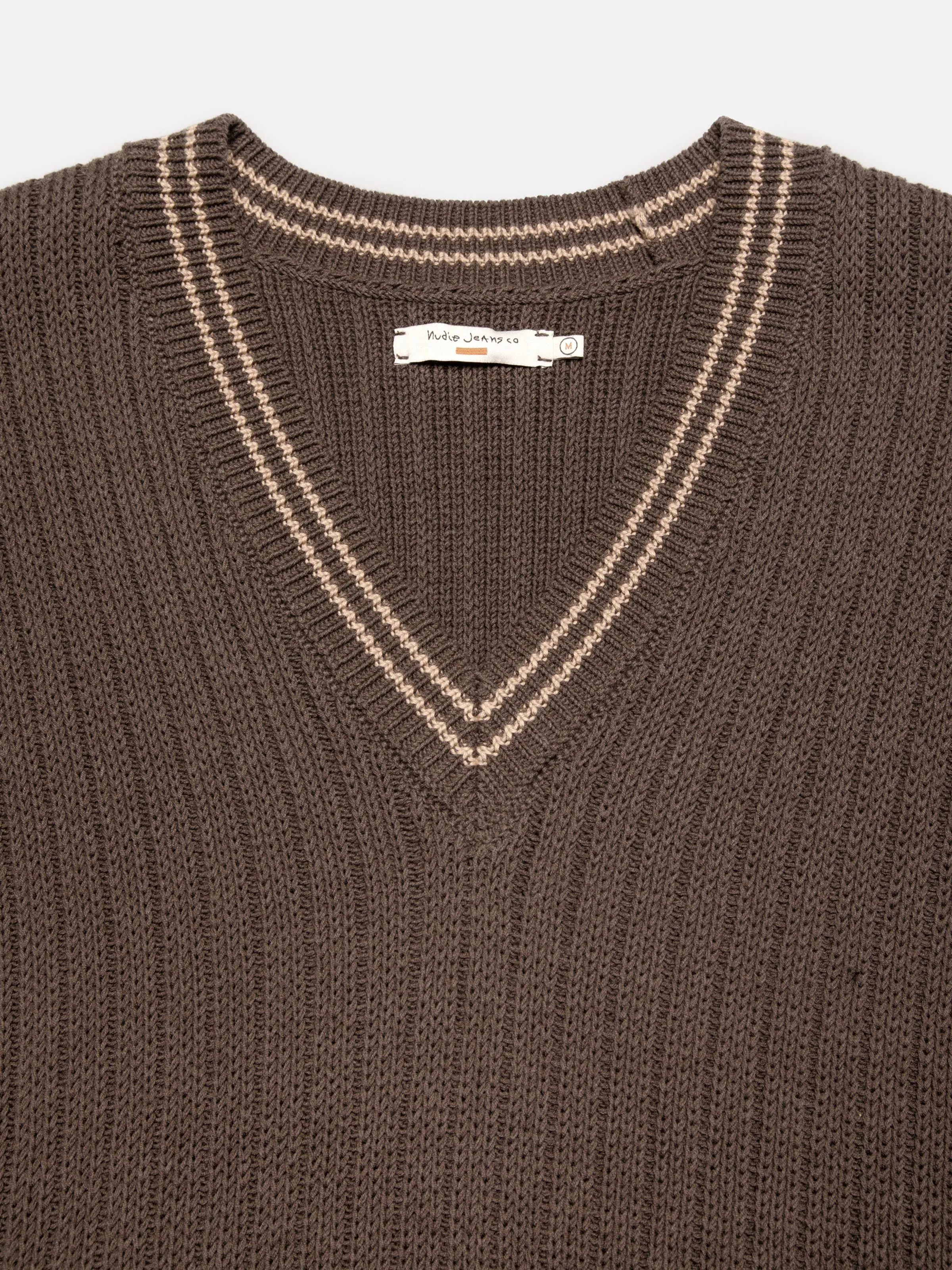 Sverre Knitted Vest Brownmelange