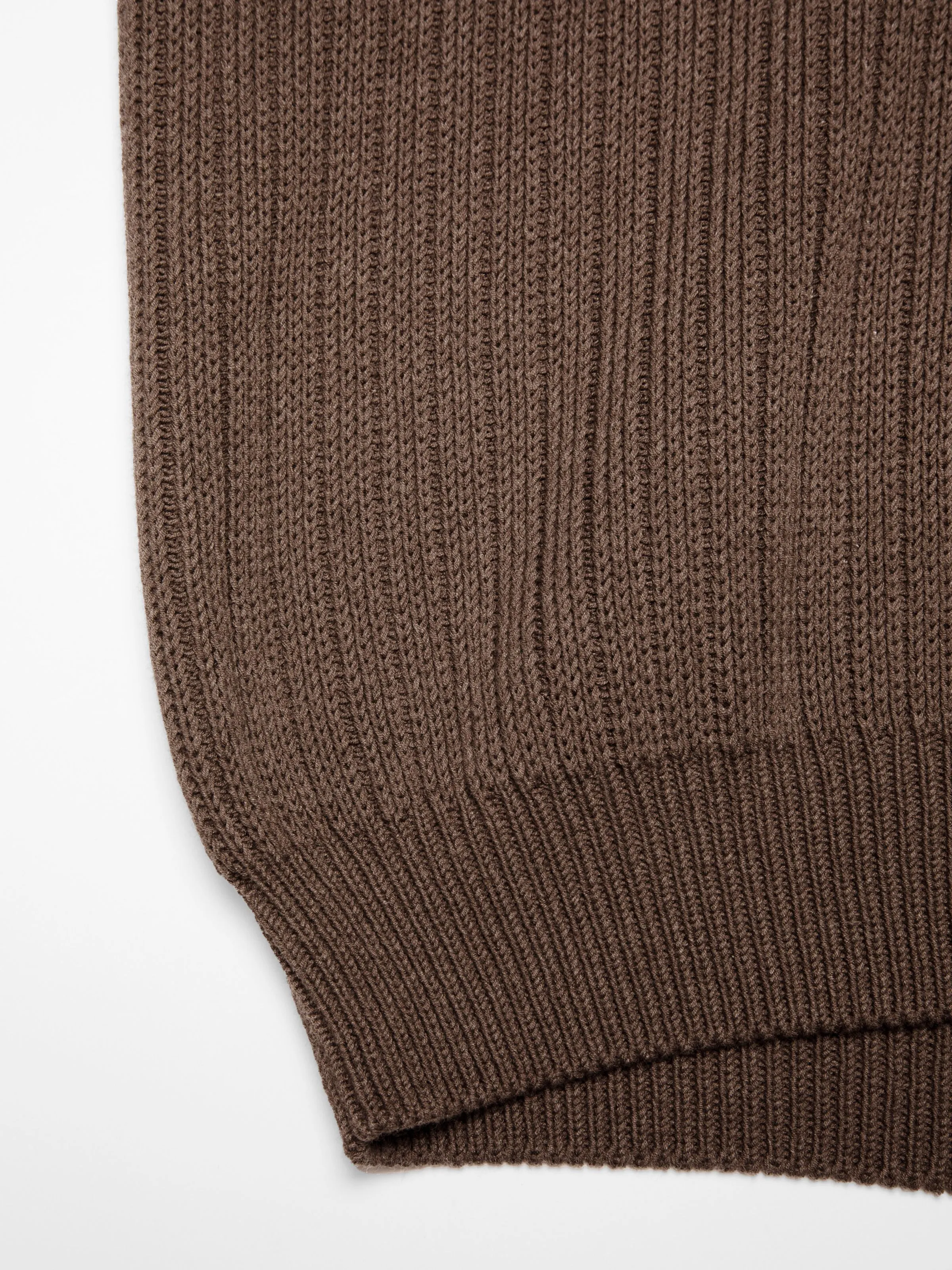 Sverre Knitted Vest Brownmelange