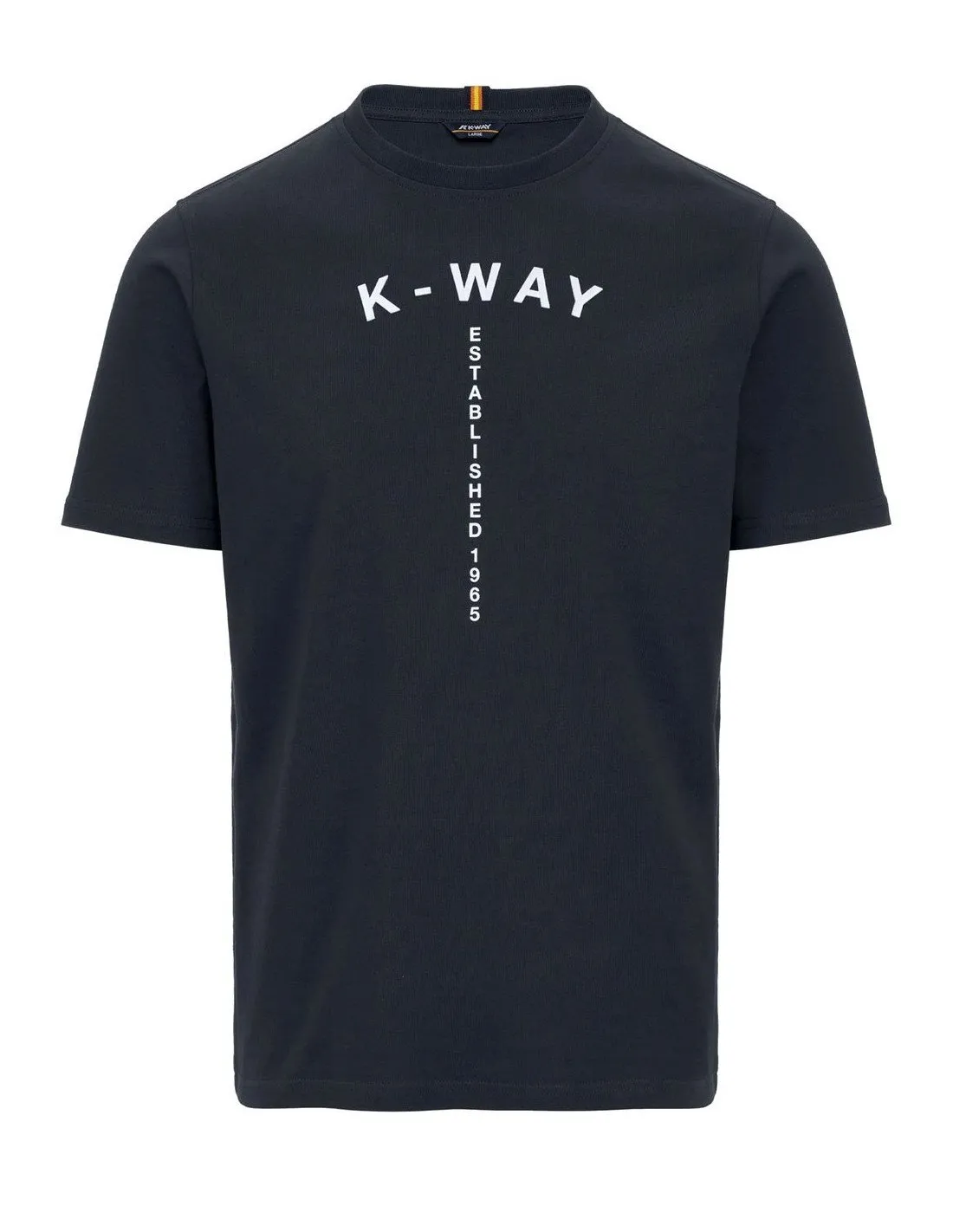 T-shirt K-way uomo K41318W Odom typo est blu