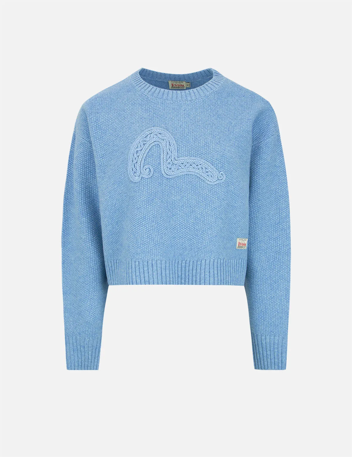 Texture Seagull Knitted Sweater