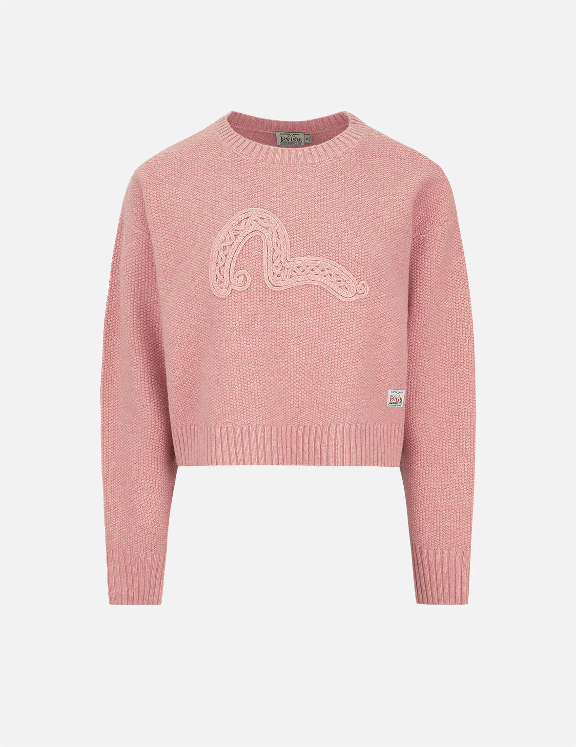 Texture Seagull Knitted Sweater