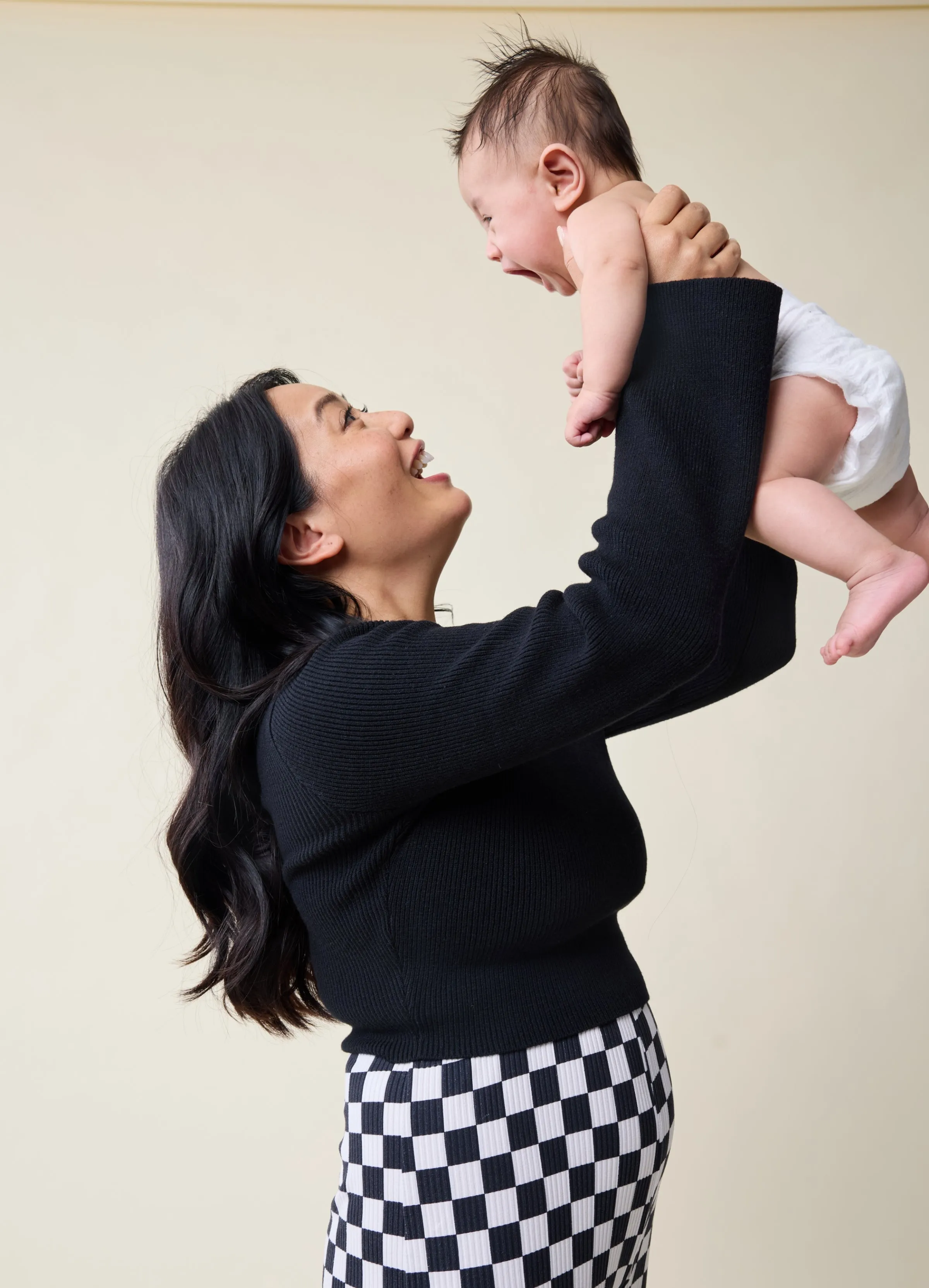 The Mix + Mingle Black Maternity Midi Skirt Set