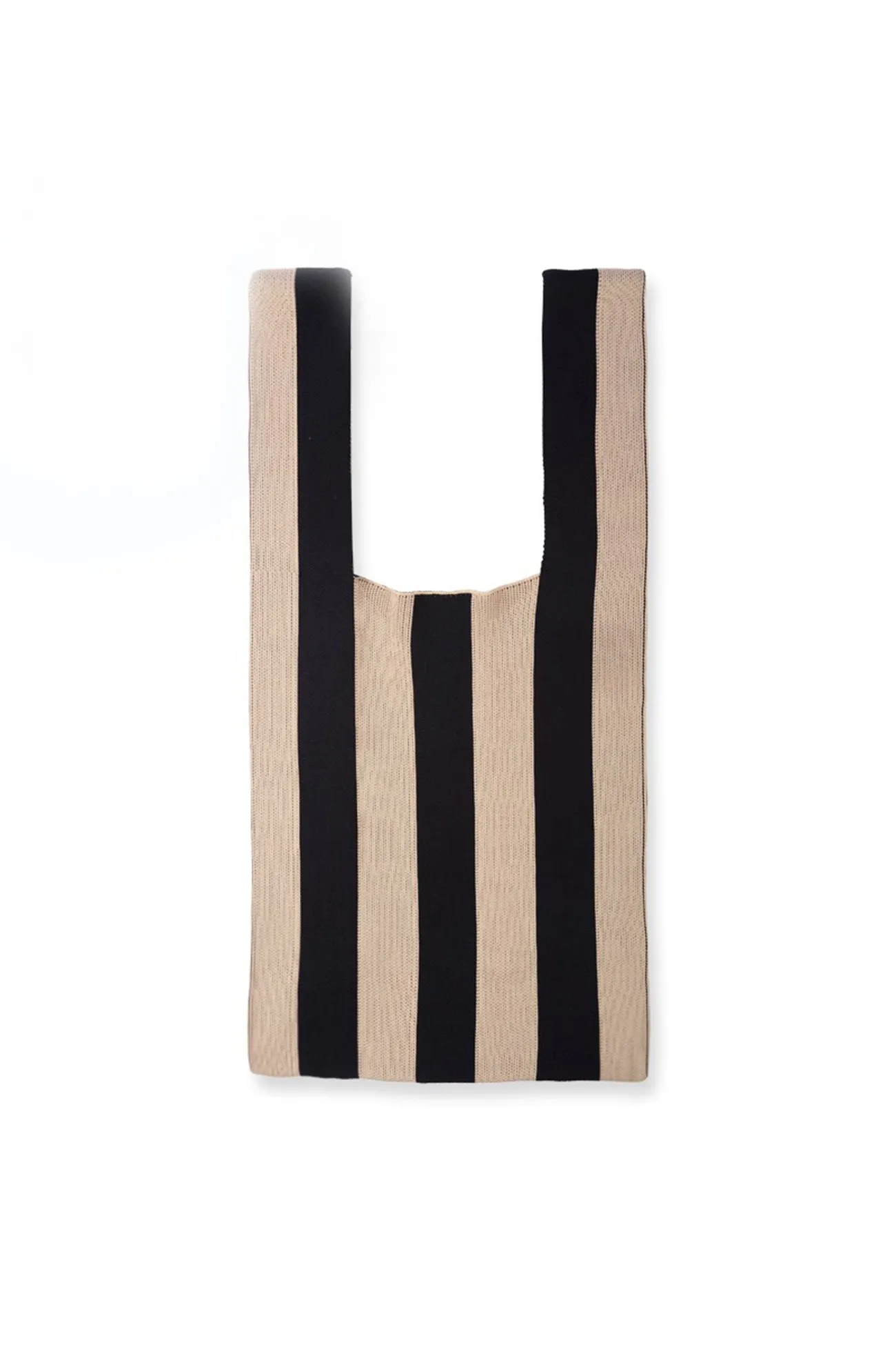 Two-tone Stripe Knitted Bag