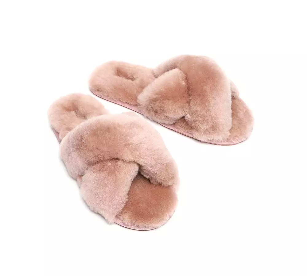 UGG Australian Shepherd Fluffy Crossover Slides Linty Limited Edition