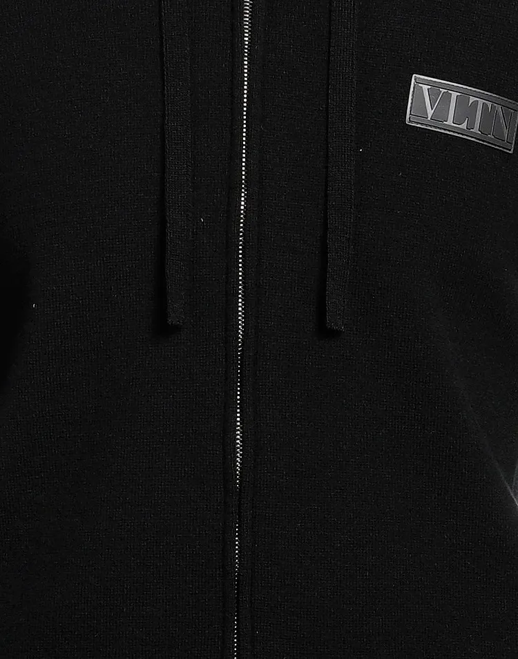 VALENTINO  |Wool Cashmere Plain Logo Luxury Cardigans