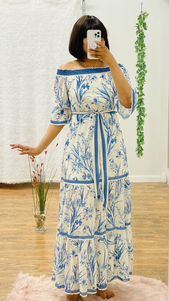 Vinice off shoulder maxi dress