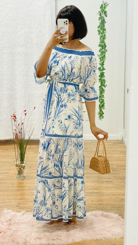 Vinice off shoulder maxi dress