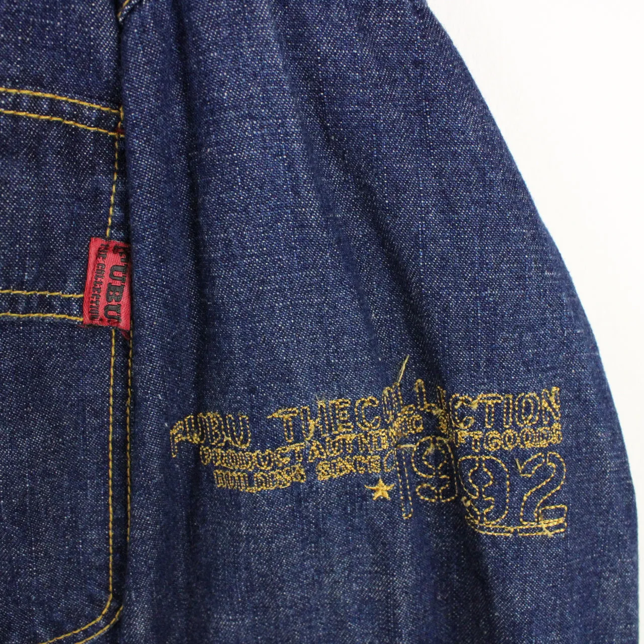 Vintage 90s FUBU Denim Jacket Blue | XXL