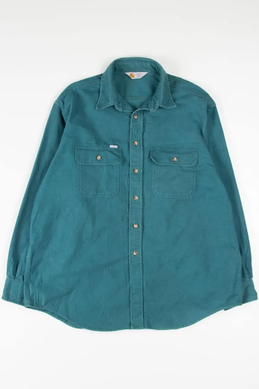 Vintage Teal Carhartt Flannel 2843