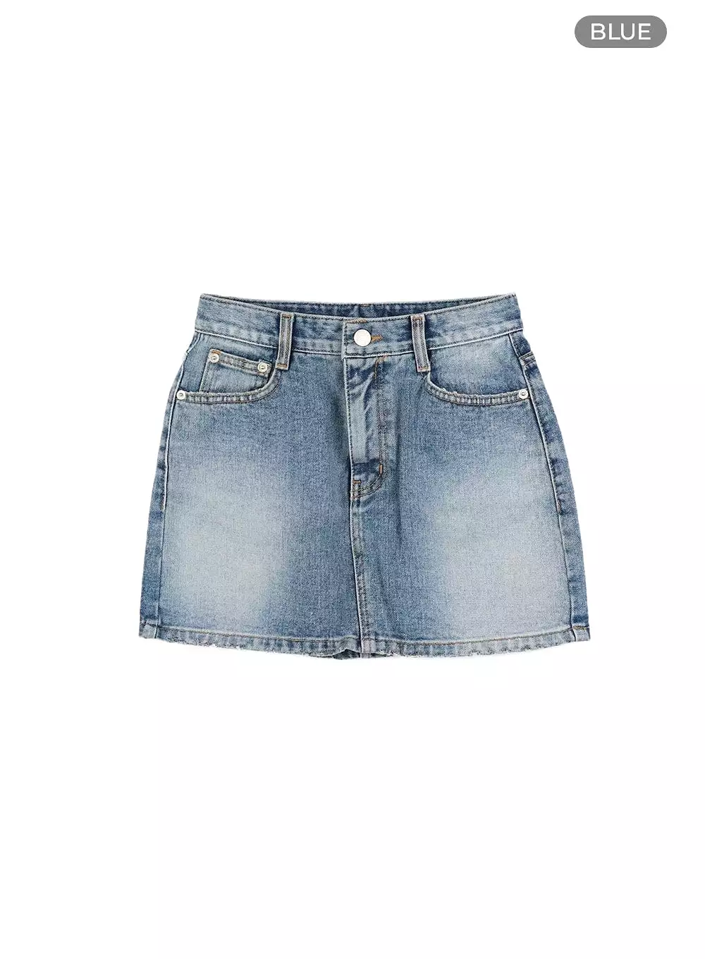 Washed Denim Mini Skirt CM426