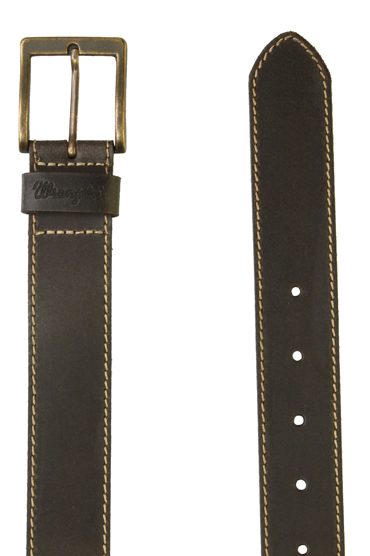 Wrangler Mens 'Stitched' Leather Belt