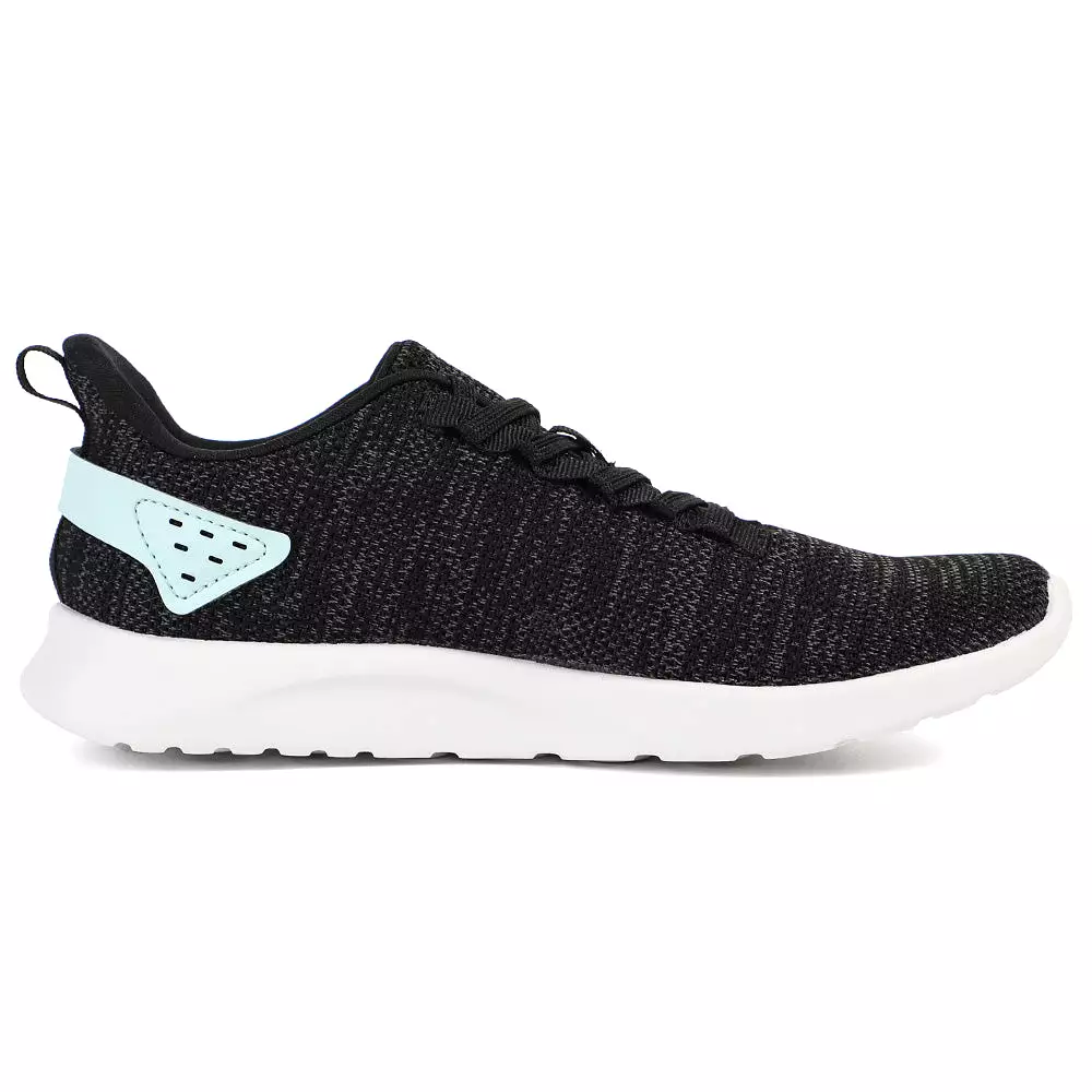 Xflow Foam Women's Slip On Walking Shoes Lightweight Casual Running Sneakers - Black White