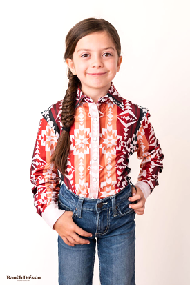 *YOUTH* SHERIDAN PERFORMANCE RODEO SHIRT