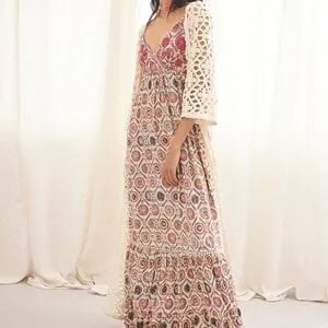 Yuri Embroidered Maxi